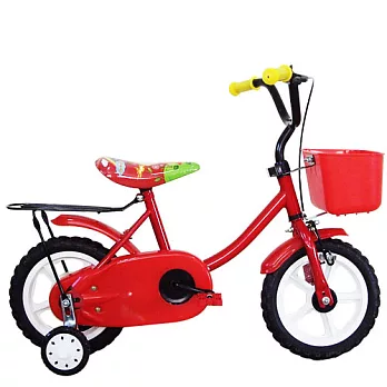 Adagio 12吋悠遊童車附置物籃(紅)~台灣製造