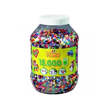 《Hama 拼拼豆豆》15,000 顆拼豆補充罐-67號經典22色混色