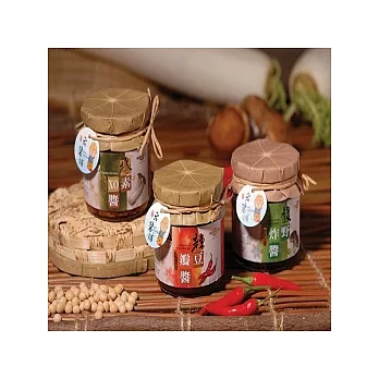 饕客【明德老醬舖頂級伴手禮】3入~金果辣醬+梅香醬蘿蔔+馥野炸醬*2盒入