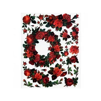 KD轉印紙．玫瑰花圈