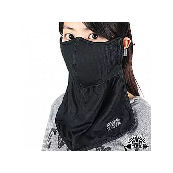 SNOWTRAVEL 抗UV遮陽護頸透氣口罩(2入)(黑色)