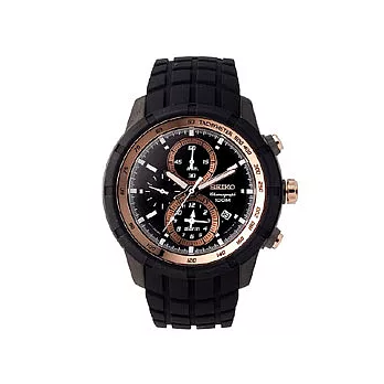 SEIKO 自我極限鬧鈴賽車錶(黑金)