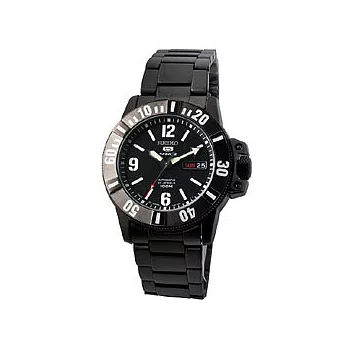 SEIKO 時尚風潮5號機芯機械錶(全黑)-MADE IN JAPAN
