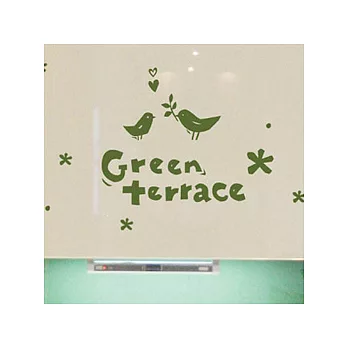 【Design W 創意壁貼】時尚家飾Green Terrace(綠色款)