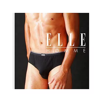 ELLE HOMME窄版鬆緊帶中腰三角褲《3件組》黑色_M