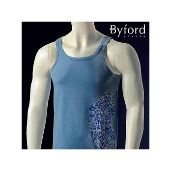 【Byford】皇家尊爵系列 ~男U領背心《超值2件組》 藍色_M