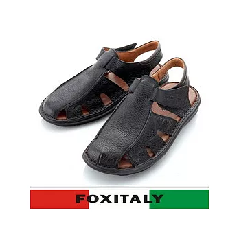 Fox Italy 幾內氣墊涼鞋61043(黑-01)43號
