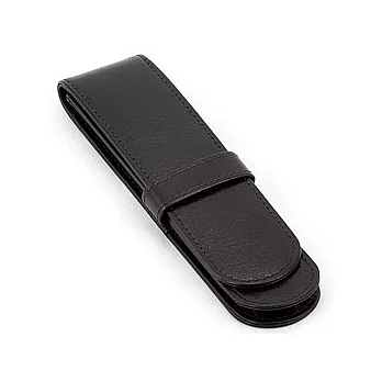 《VOYAGER》皮革單筆袋(黑)