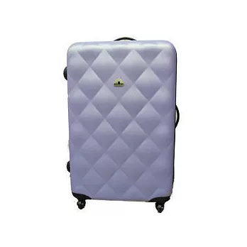 Bear Box《時尚菱格》ABS霧面★輕硬殼旅行箱【28吋】薰衣草紫