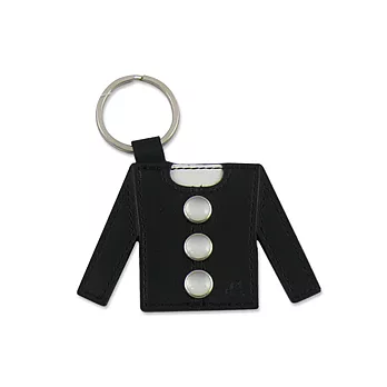 agnes b. 真皮衣服鑰匙圈-黑