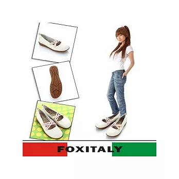 Fox Italy 蕾 莎平底鞋610329(白-10)39號