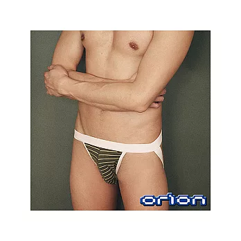 【ORION】囊袋性感提臀褲(綠條紋)-M
