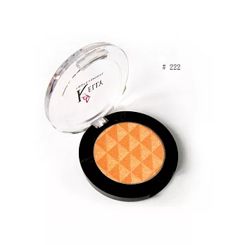 【KELLY專業彩妝】魔光煥彩鑽石光眼影 222珍珠亮橘