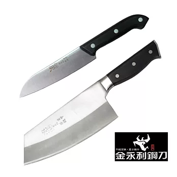 金門【金永利鋼刀】A1-2電木切刀+小水果刀組