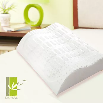 【DUYAN竹漾】人體工學 護背乳膠枕(1入)=專利浮條設計=