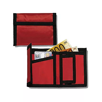 《VOYAGER》輕便魔鬼氈短夾 (紅)