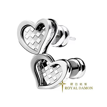 ROYAL DAMON『真愛』耳環(白)