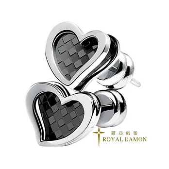 ROYAL DAMON『真愛』耳環(黑)