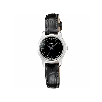 SEIKO 爵士風采超薄腕錶(黑)