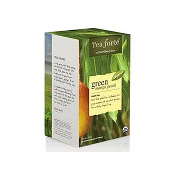 Tea Forte 16入有機濾紙茶包 - 蜜樹香桃綠茶