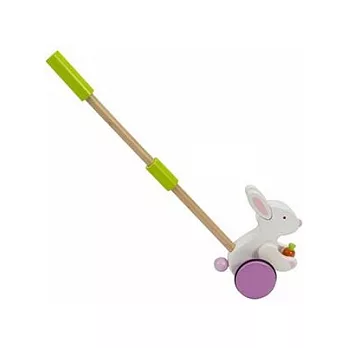 德國Hape愛傑卡  平衡單把推車-兔子