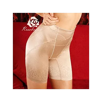 (玫瑰可莉) 3802 奢華緞面超薄長統束褲 (膚) L