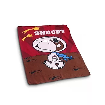 【SNOOPY-漫步紅】舒柔毛毯