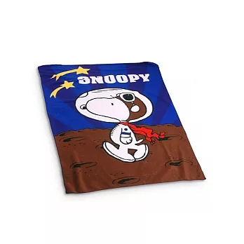 【SNOOPY-漫步藍】舒柔毛毯