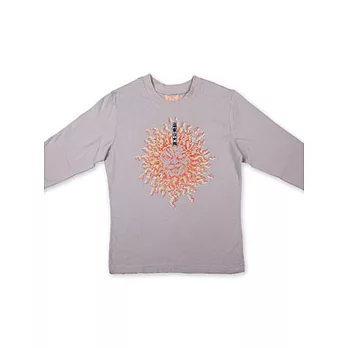 COW男裝-壞太陽七分袖T(淺灰)-L