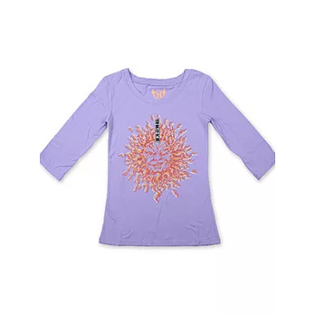 COW女裝-壞太陽七分袖T(淺紫)-L