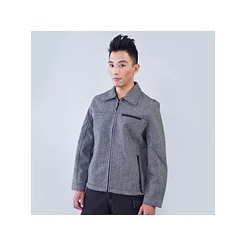 KINGTOUCH《96309》歐風時尚人字斜紋羊毛休閒防風防水透氣保暖夾克-M