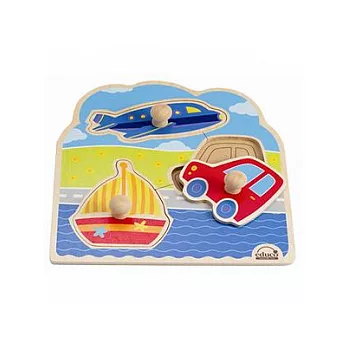 德國Hape愛傑卡  交通工具木拼圖