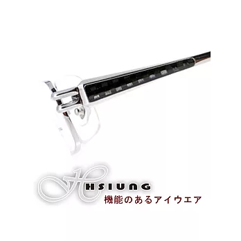 日本HSIUNG光學眼鏡 - 學院紳士風#銀c05