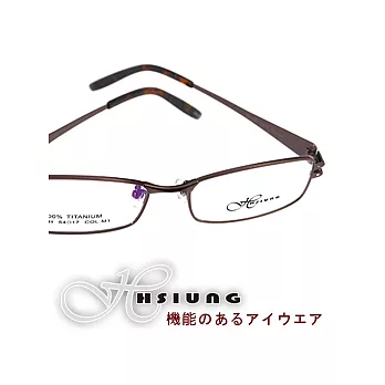 日本HSIUNG光學眼鏡 - 學院紳士風#棕cM1