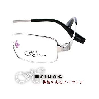 日本HSIUNG光學眼鏡 - 流行紳士風#銀c05