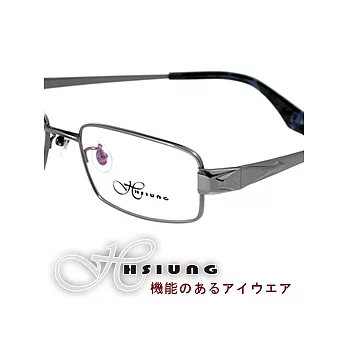 日本HSIUNG光學眼鏡 - 流行紳士風#深灰c52