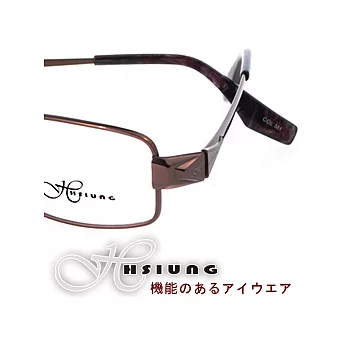 日本HSIUNG光學眼鏡 - 流行紳士風#亮棕cM1