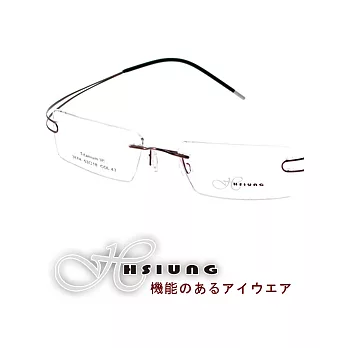 日本HSIUNG光學眼鏡 - 輕盈紳士風#棕c43