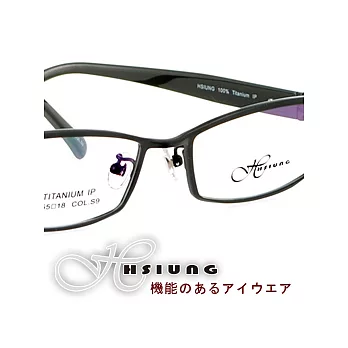 日本HSIUNG光學眼鏡 - 設計紳士風#金屬黑cS9