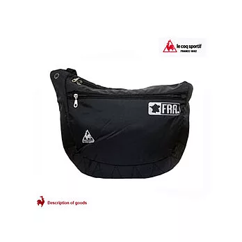 le coq sportif 公雞 運動休閒系列斜背包/黑