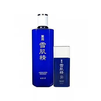 KOSE高絲 雪肌精防曬超值兩件組 (雪肌精360ml+雪肌精草本輕透防曬液50ml-正貨)