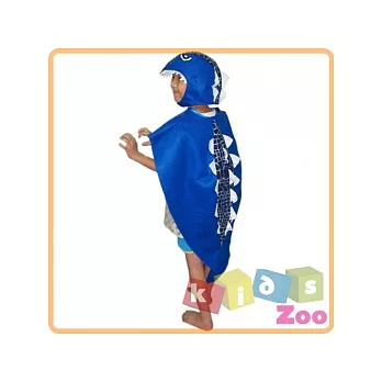 Kids Zoo-《萬聖.聖誕派對必備》造型變裝秀_二件式恐龍披風_藍(甲龍)