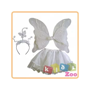 Kids Zoo-《萬聖.聖誕派對必備》變裝秀造型_白紋蝶三件套