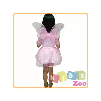 Kids Zoo-《萬聖.聖誕派對必備》變裝秀造型_貼鑽雙層蝴蝶兩件套