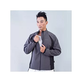 TECL-WOOD《96620》防風防水透氣保暖Soft Shell(軟殼)外套(灰/黑色)(男)-M