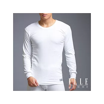 ELLE HOMME 秋冬衛生衣系列 ~圓領長袖衫《超值3件組》白色_M