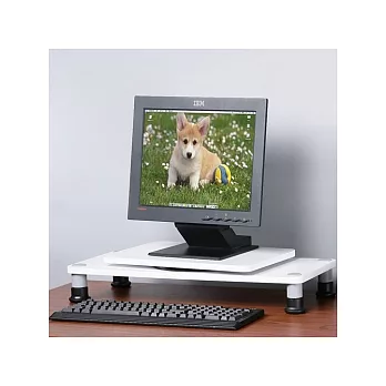 《Homelike》360度旋轉式桌上螢幕架(純白色)