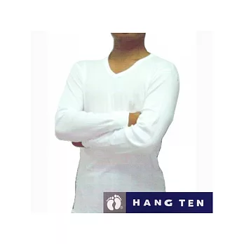 【HANG TEN】厚棉保暖時尚V領長袖衛生衣~XL~2件組