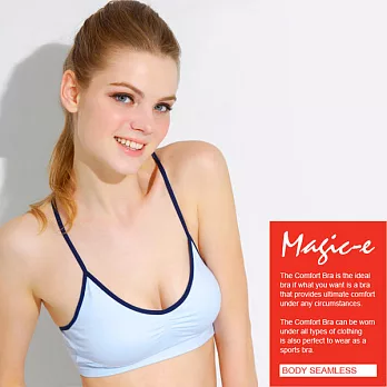 魔法e裳＊W010-2【雙色Y字內衣】無鋼圈3D超彈力*內搭比基尼運動風*居家休閒有氧韻律瑜珈(黑色附