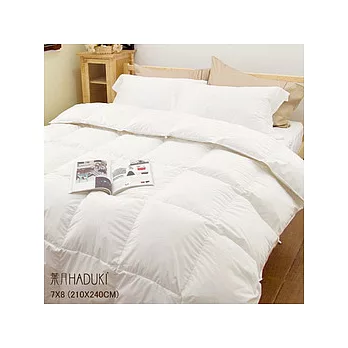 日系大好評【葉月】100%天然水鳥羽絨絲被(白)-特大7X8尺